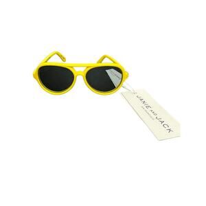 New Janie and Jack Toddlers Sunnies Yellow Sunglasses Size 0-2 Years